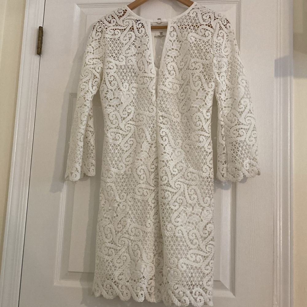 NWT Yoana Baraschi Celestial Garden Lace Tunic Dress in White Size 6 - Picture 7 of 9